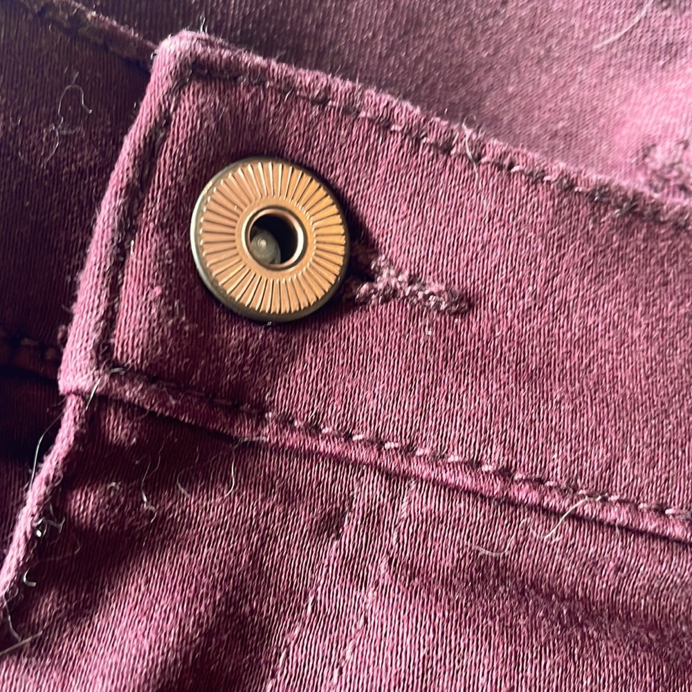 H&M LOGG Maroon High Rise Skinny - Picture 5 of 5